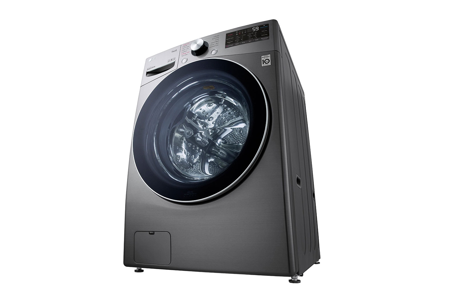 LG غسالة 14 كجم مع مجفف 8 كجم غسالة ذات تحميل أمامي ، VCM Color، AIDD ، غسالة ومجفف في واحد ، Turbo Wash، Steam ، اضافة قطع ، Inverter Direct Drive،<br>™Smart Diagnosis، ThinQ, WS1408XMT