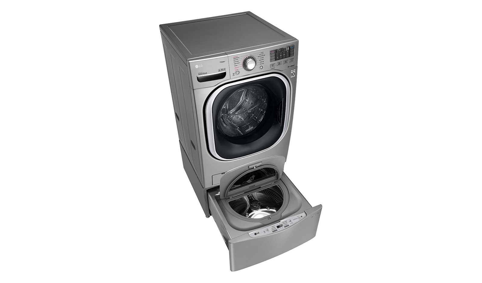 LG حمولتان للغسيل 20 كجم + 11 كجم مع غسالة LG TWINWash™, WS2011XM