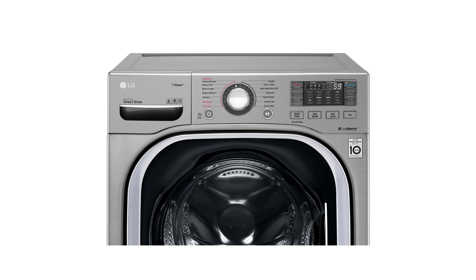 LG حمولتان للغسيل 20 كجم + 11 كجم مع غسالة LG TWINWash™, WS2011XM