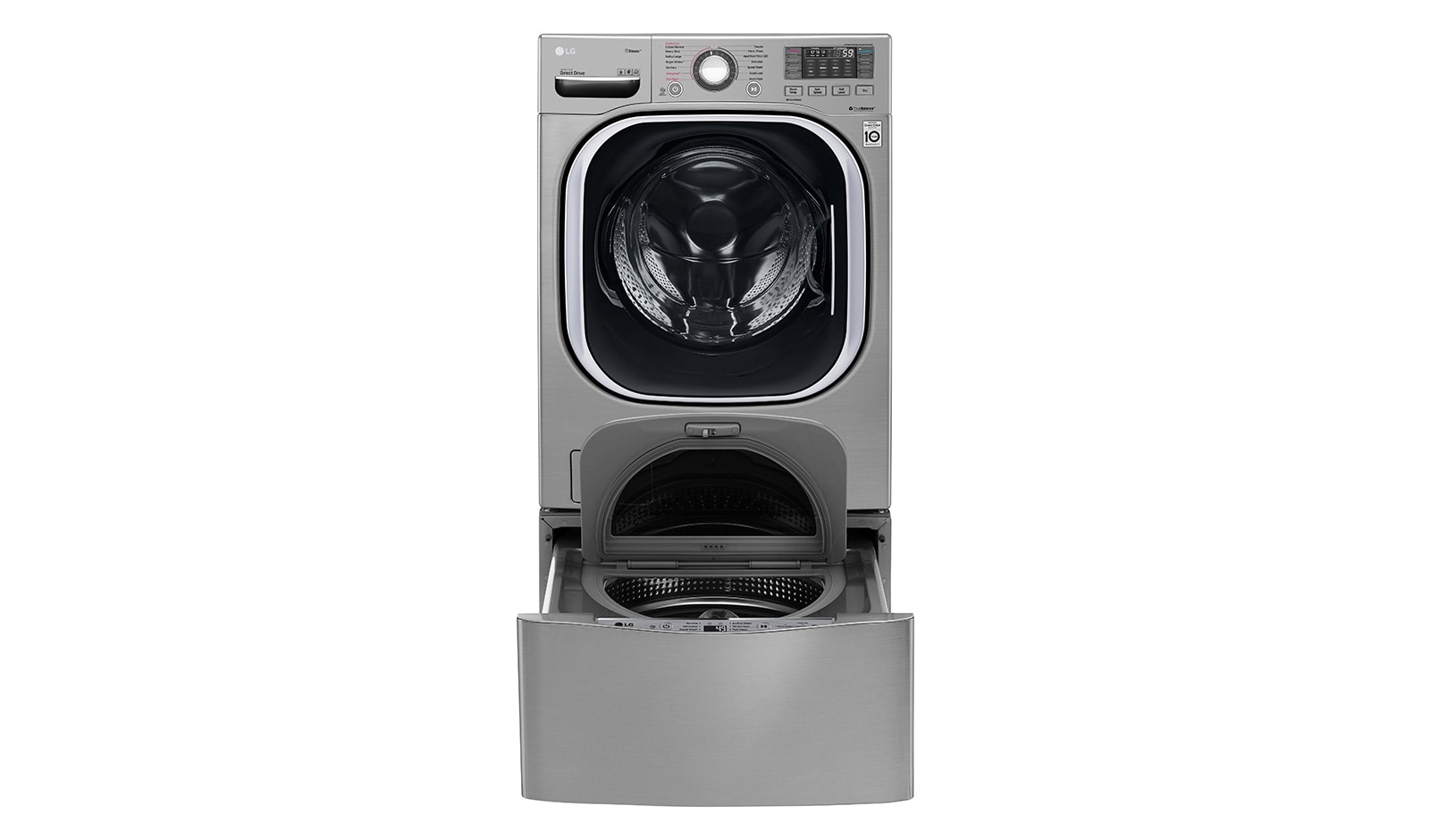 LG حمولتان للغسيل 20 كجم + 11 كجم مع غسالة LG TWINWash™, WS2011XM
