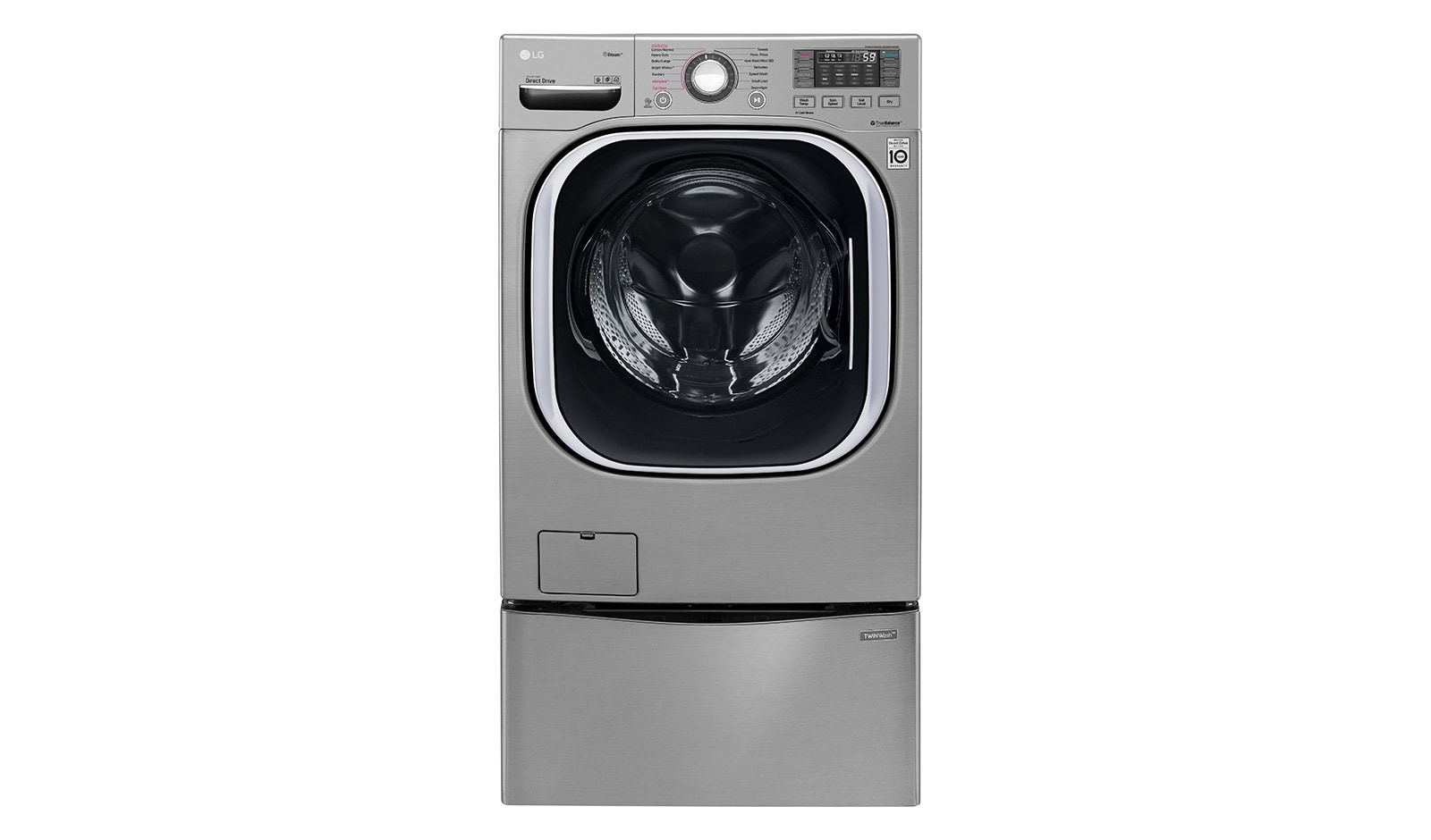 LG حمولتان للغسيل 20 كجم + 11 كجم مع غسالة LG TWINWash™, WS2011XM