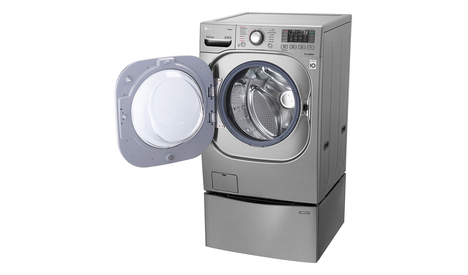 LG حمولتان للغسيل 20 كجم + 11 كجم مع غسالة LG TWINWash™, WS2011XM