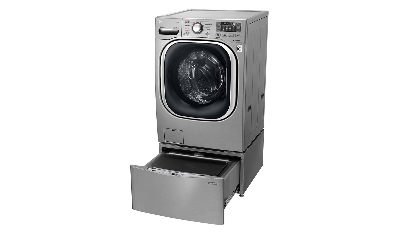 LG حمولتان للغسيل 20 كجم + 11 كجم مع غسالة LG TWINWash™, WS2011XM