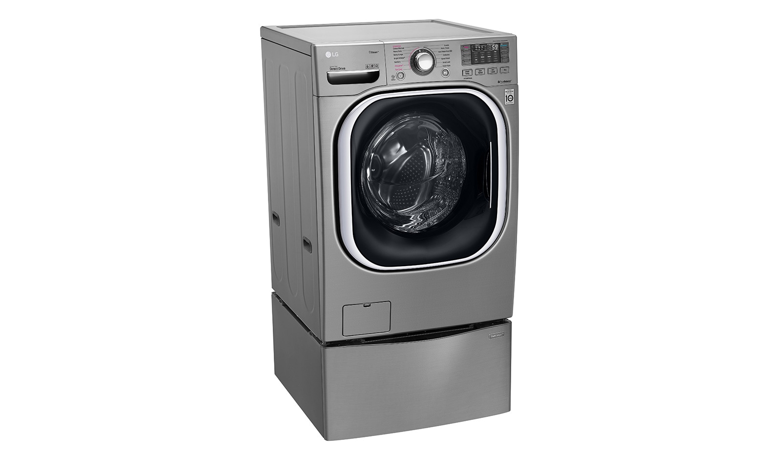 LG حمولتان للغسيل 20 كجم + 11 كجم مع غسالة LG TWINWash™, WS2011XM