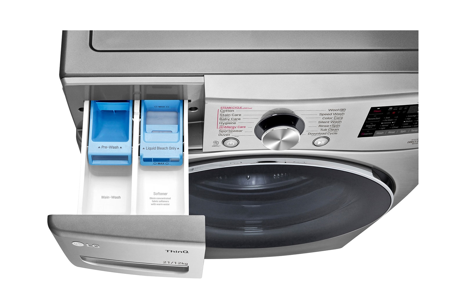 detergent tray detailed view