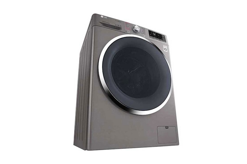 LG غسالة بباب أمامي بحوض غسل سعة 9 كجم مع مجفف سعة 5 كجم، بلون فضي، وتقنية Turbo Dry, WSC0905XMN