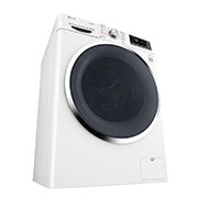 LG غسالة بباب أمامي بحوض غسل سعة 10.5 كجم مع مجفف سعة 7 كجم، بلون أبيض، وتقنية Turbo Dry, WSC1107WHN