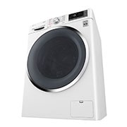 LG غسالة بباب أمامي بحوض غسل سعة 10.5 كجم مع مجفف سعة 7 كجم، بلون أبيض، وتقنية Turbo Dry, WSC1107WHN