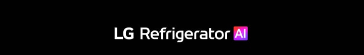 LG Refrigerator AI logo with gradient AI text