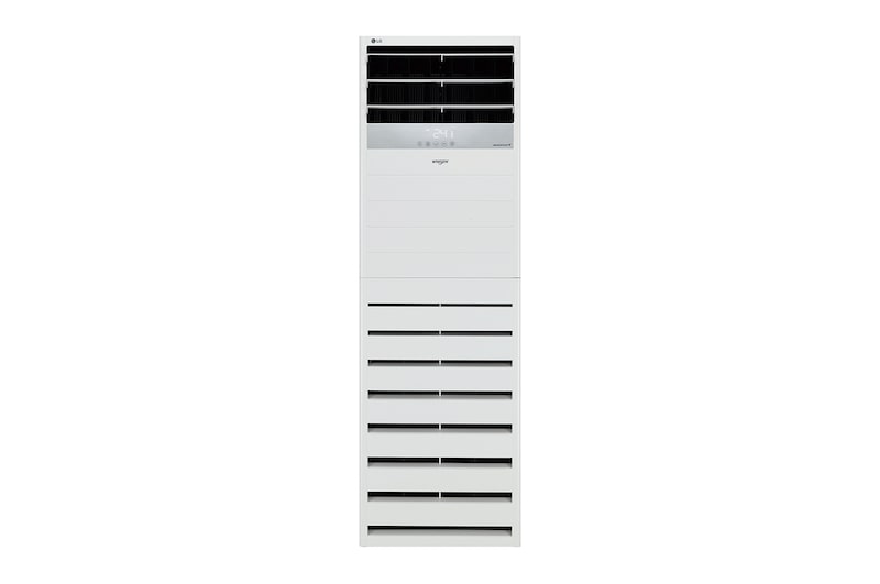 LG Floor Standing is a tall rectangular shape and has air outlets with filter on the top and bottom.