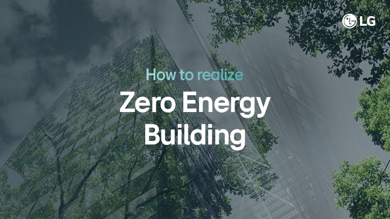 An image of a certification seal that reads "How to realize Zero Energy Building" in bold letters.