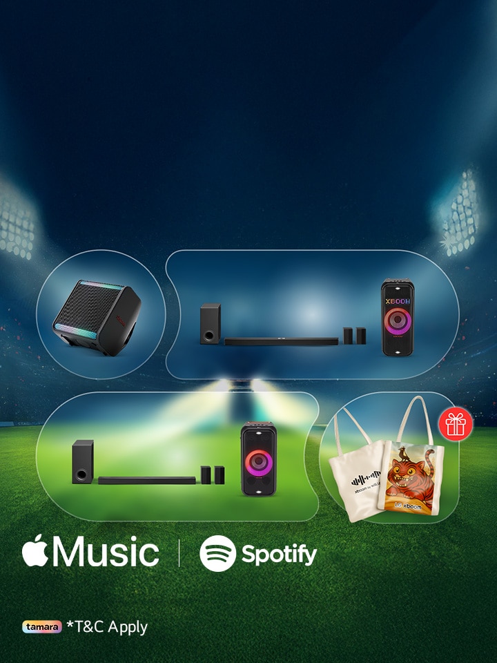Celebrate the sound of victory with LG Speakers on KSA's qualification for Arab Cup!