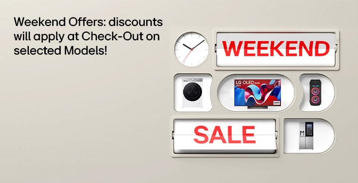 weekend Offers : discount s will apply at Check-Out on selected Models!