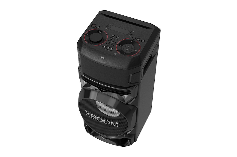 LG XBOOM Party Speaker: Powerful 8" Woofer, Dynamic Multi-Color Lighting, DJ & Karaoke Features, RN5