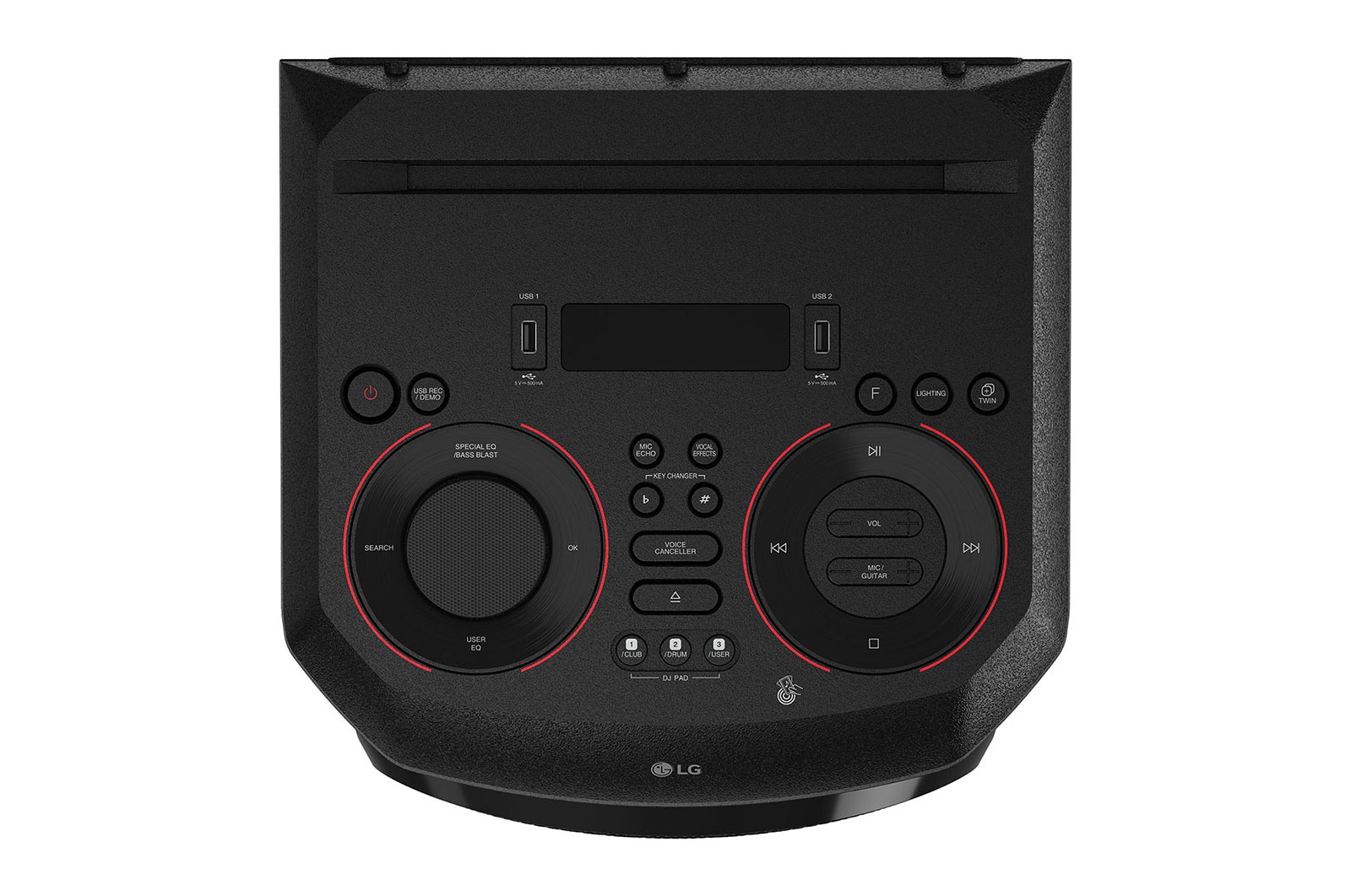 LG XBOOM Party Speaker: Powerful 8" Woofer, Dynamic Multi-Color Lighting, DJ & Karaoke Features, RN5