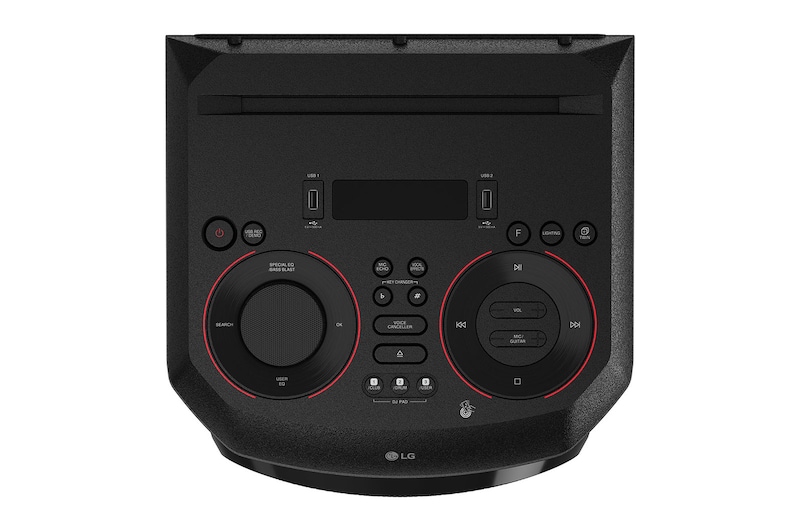 LG XBOOM Party Speaker: Powerful 8" Woofer, Dynamic Multi-Color Lighting, DJ & Karaoke Features, RN5