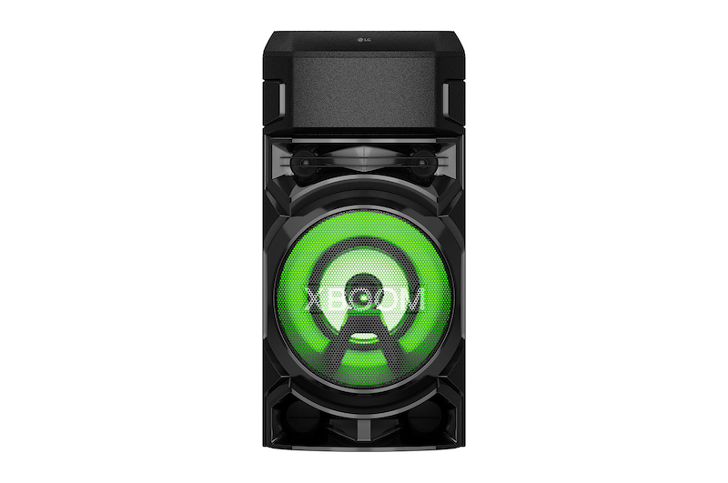 LG XBOOM Party Speaker: Powerful 8" Woofer, Dynamic Multi-Color Lighting, DJ & Karaoke Features, RN5
