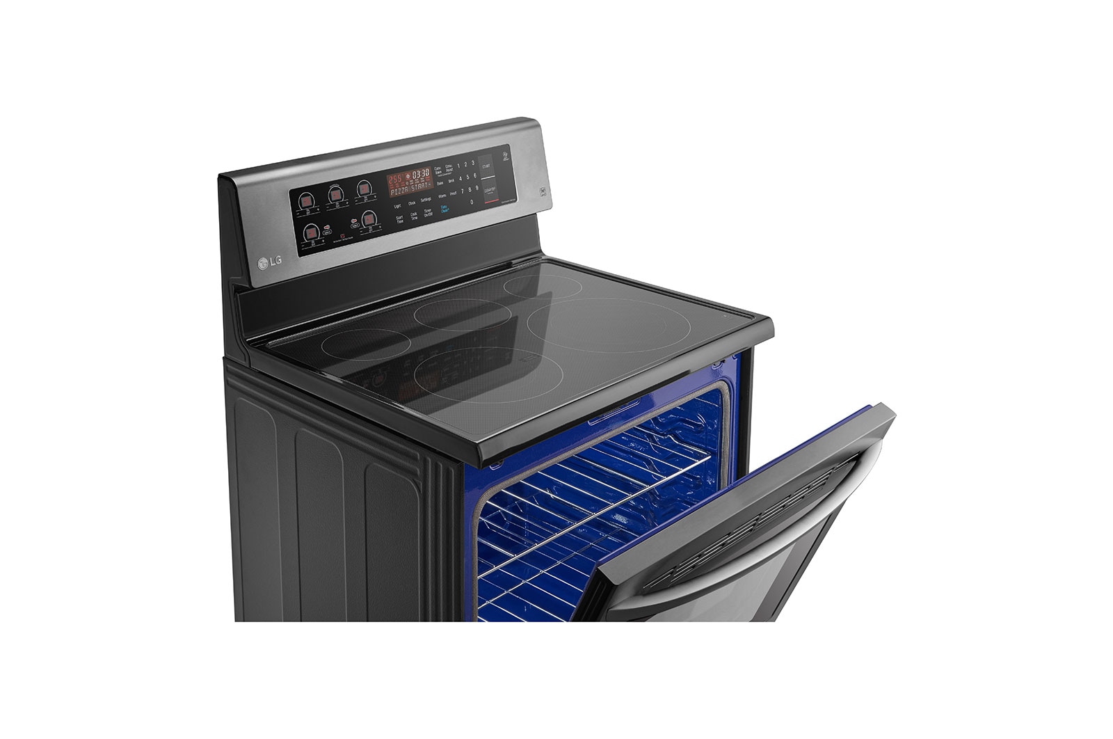 LG 8300W Electric Oven, EasyClean for easy cleaning and hygienic heat distribution, 6.3 cubic feet (178 liters), blue interior, safe touch, cooking and heating, ®baking + grill with thermal distribution, LRE3193BD