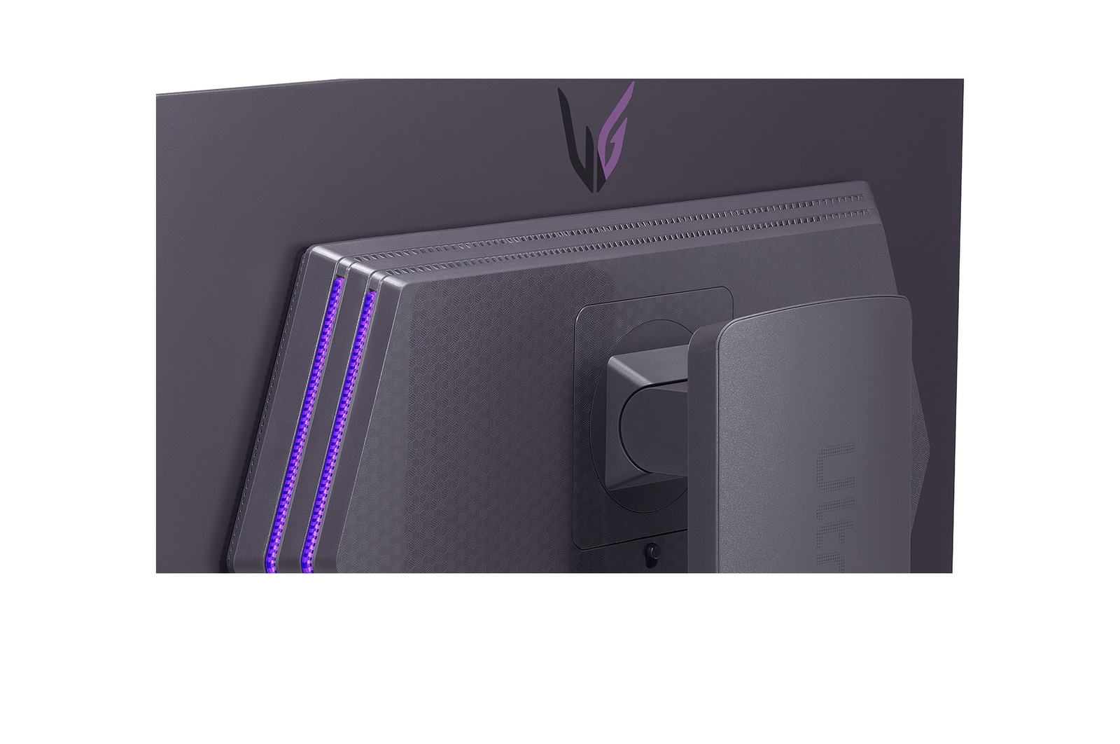 close-up view of the rear emblem