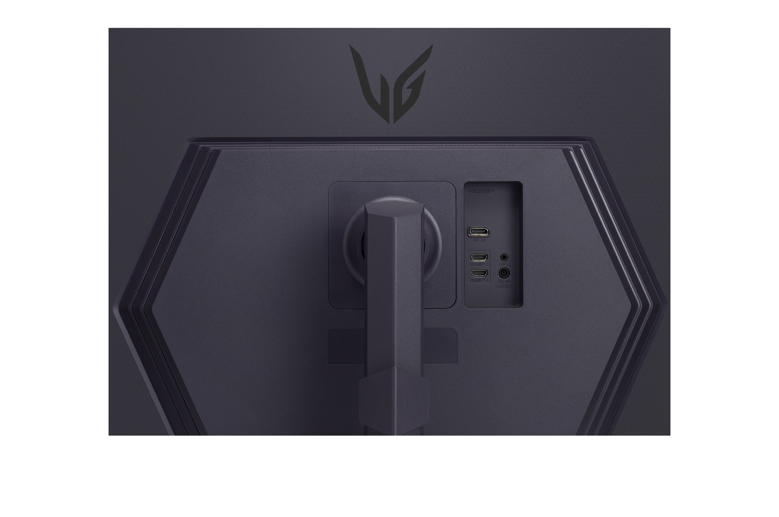 close-up view of ports