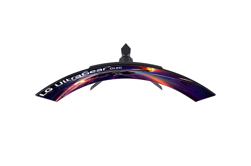 LG شاشة ألعاب منحنية UltraGear™ OLED مقاس 45 بوصة بدقة WQHD مع معدل تحديث يبلغ 240 هرتز ووقت استجابة يبلغ 0.03 مللي ثانية, 45GR95QE-B