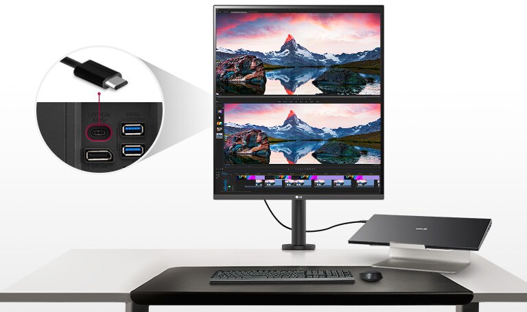 27.6-inch 16:18 DualUp Monitor with Ergo Stand and USB Type-C 