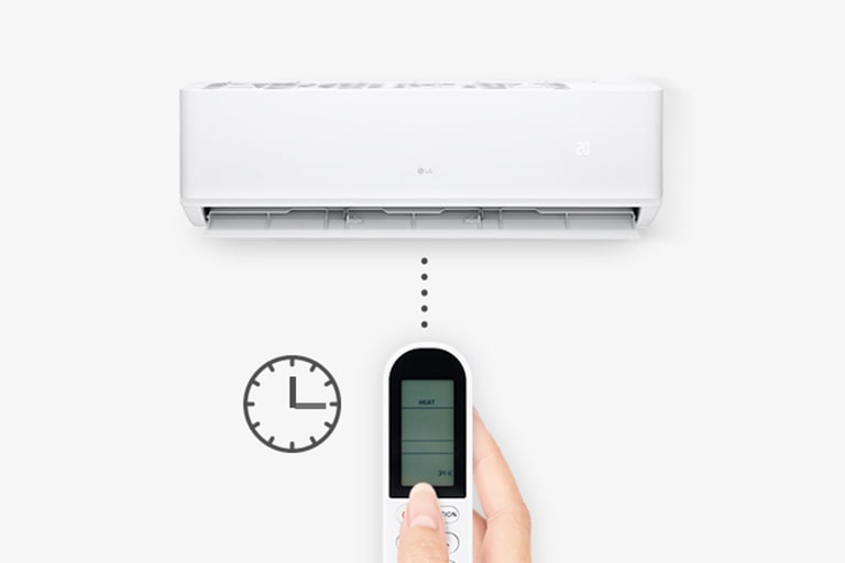 The air conditioner is controlled by remote time controller.