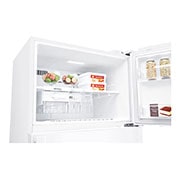 LG 16.9 Cu.Ft, , Top Freezer Refrigerator, White color, Multi Air Flow,Energy Saving Inverter Linear Compressor, LT18CBBWLN