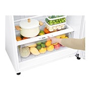 LG 16.9 Cu.Ft, , Top Freezer Refrigerator, White color, Multi Air Flow,Energy Saving Inverter Linear Compressor, LT18CBBWLN