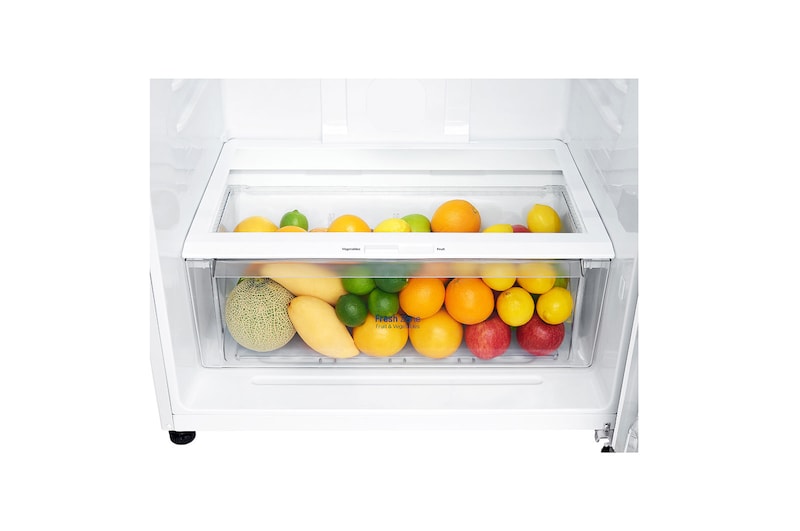 LG 16.9 Cu.Ft, , Top Freezer Refrigerator, White color, Multi Air Flow,Energy Saving Inverter Linear Compressor, LT18CBBWLN