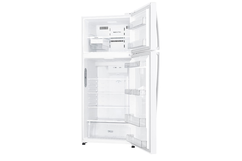 LG 16.9 Cu.Ft, , Top Freezer Refrigerator, White color, Multi Air Flow,Energy Saving Inverter Linear Compressor, LT18CBBWLN