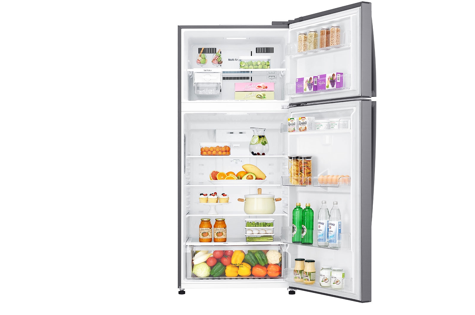 LG 18 Cu. Ft Top Freezer Refrigerator, LT19CBBSLN