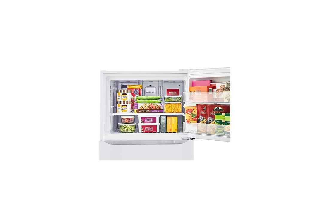 freezer detail with food