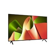Slightly-angled right-facing side view of LG OLED TV, OLED B4