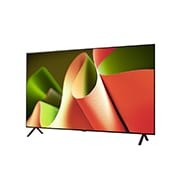 Slightly-angled left-facing side view of LG OLED TV, OLED B4