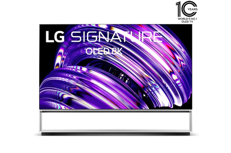 LG 8K OLED Smart TV 88 inch Series Z2 with premium design, a9 Gen5 4K Processor, G-Sync & FreeSync for gaming. 1ms response time., OLED88Z26LA