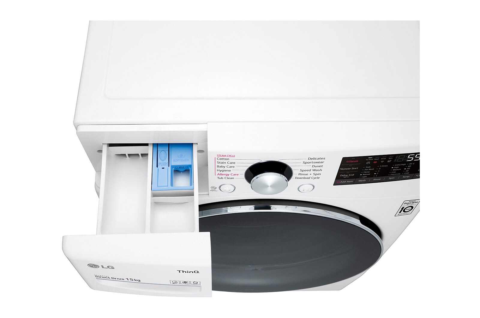 LG 15 KG Washing Machine with AI DD™ , WF1510WHT