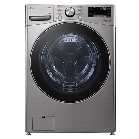 21Kg Front load washing machine, Stainless Silver colour, Steam™, ), 6 Motion DD Motor, ThinQ™ (Wi-Fi),
