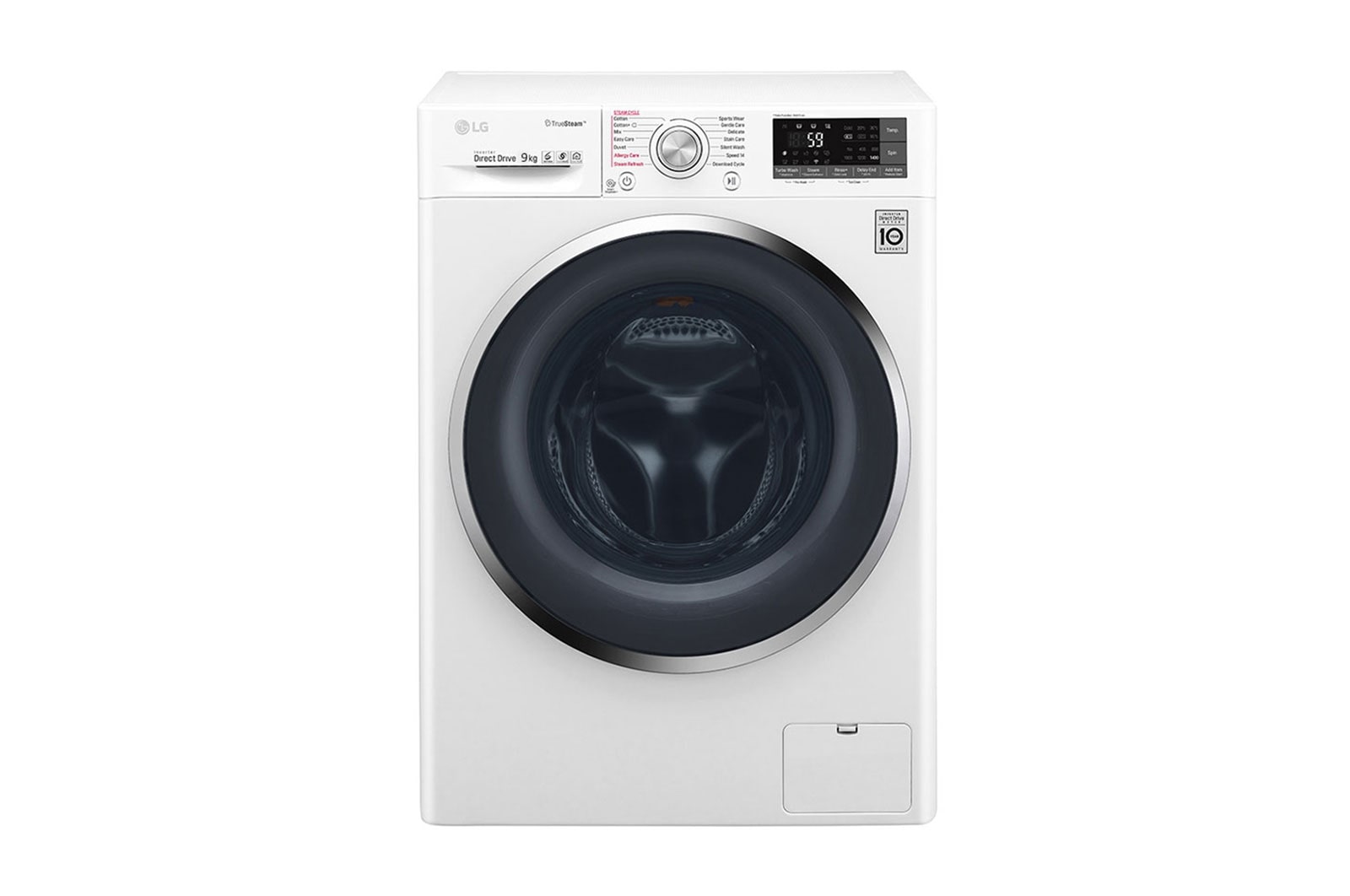 LG 9kg Front load washing machine, White Color, TurboWash™, SmartThinQ (Wi-Fi) , WFS0914WHN
