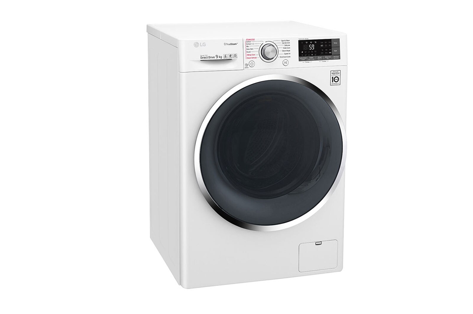 LG 9kg Front load washing machine, White Color, TurboWash™, SmartThinQ (Wi-Fi) , WFS0914WHN
