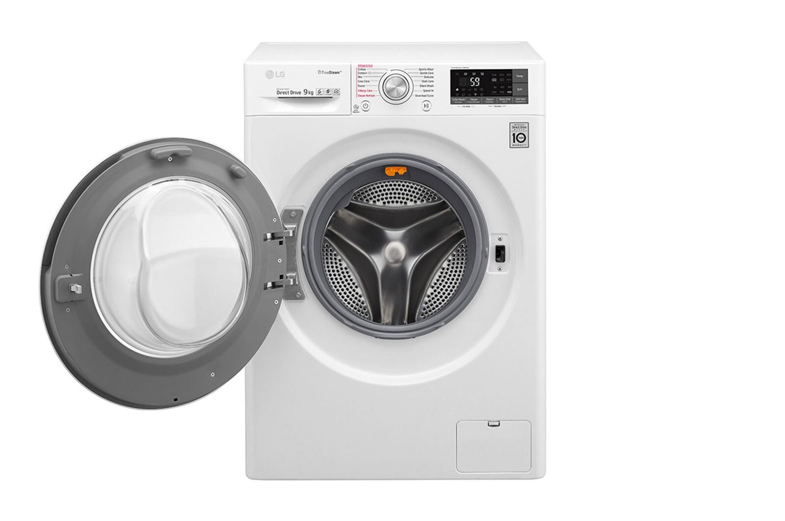 LG 9kg Front load washing machine, White Color, TurboWash™, SmartThinQ (Wi-Fi) , WFS0914WHN