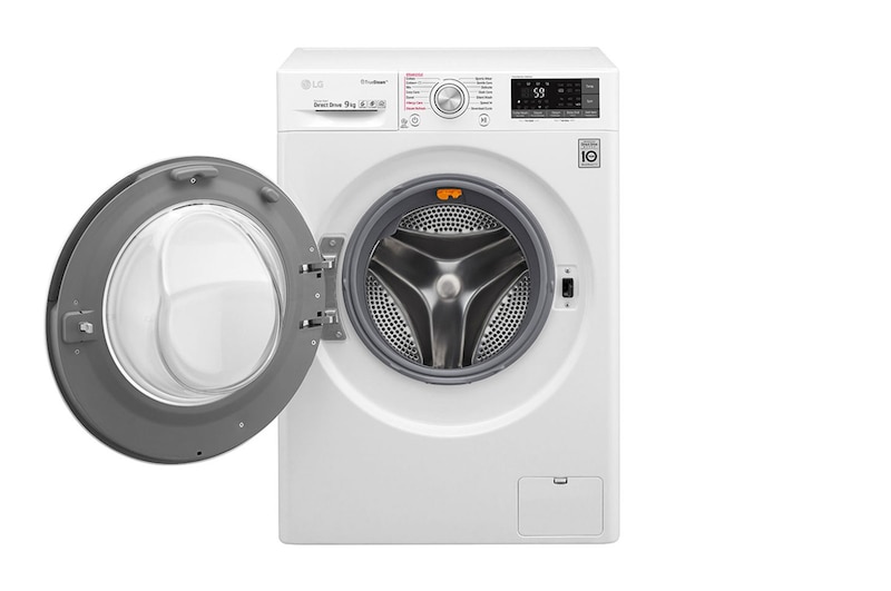 LG 9kg Front load washing machine, White Color, TurboWash™, SmartThinQ (Wi-Fi) , WFS0914WHN