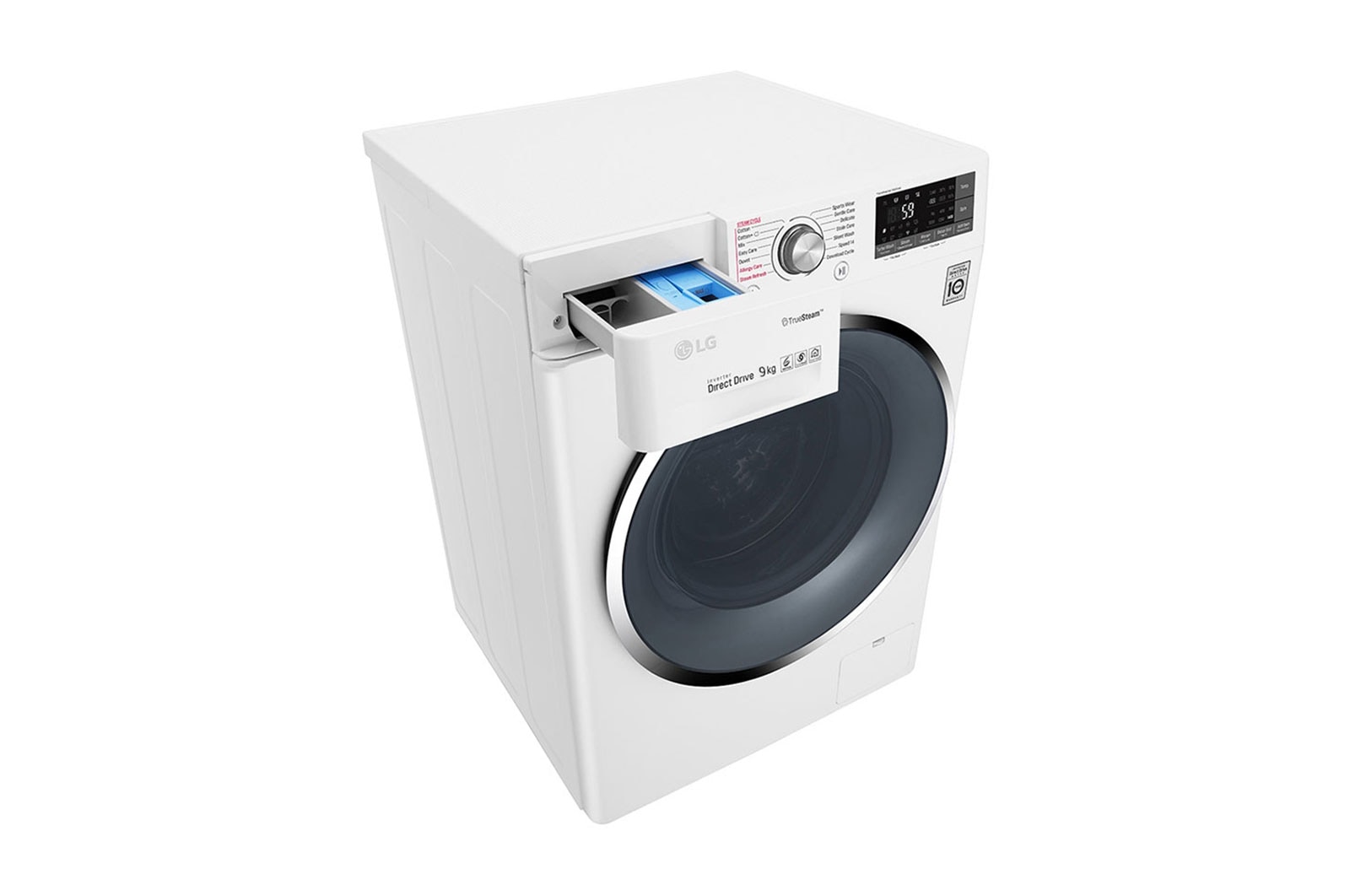 LG 9kg Front load washing machine, White Color, TurboWash™, SmartThinQ (Wi-Fi) , WFS0914WHN
