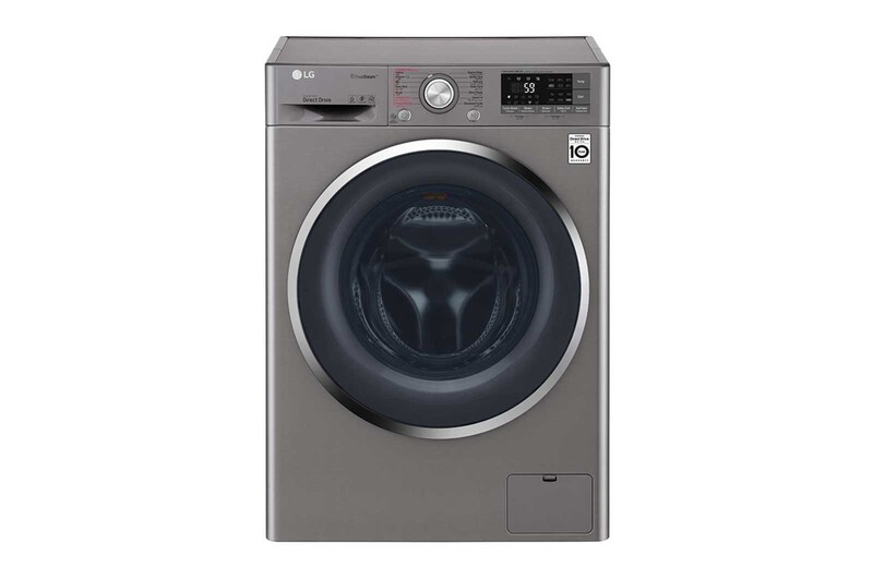 LG 10.5kg Front load washing machine, Silver Color, TurboWash™, SmartThinQ (wi-fi) , WFS1114XMN