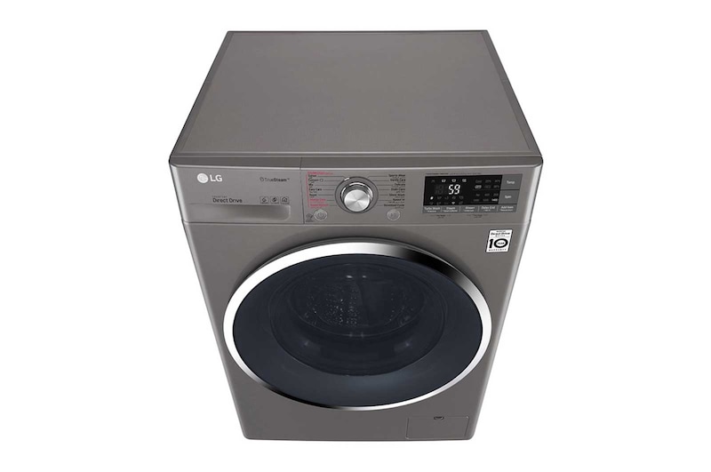 LG 10.5kg Front load washing machine, Silver Color, TurboWash™, SmartThinQ (wi-fi) , WFS1114XMN
