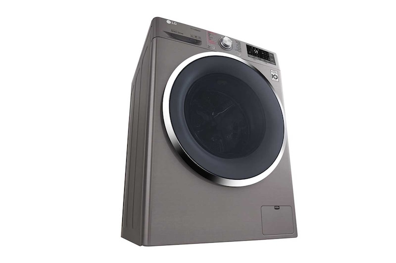 LG 10.5kg Front load washing machine, Silver Color, TurboWash™, SmartThinQ (wi-fi) , WFS1114XMN