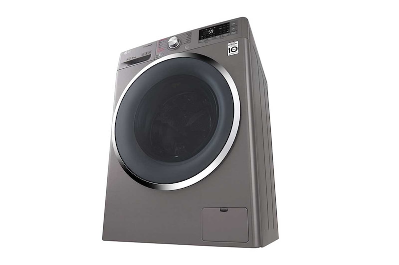 LG 10.5kg Front load washing machine, Silver Color, TurboWash™, SmartThinQ (wi-fi) , WFS1114XMN
