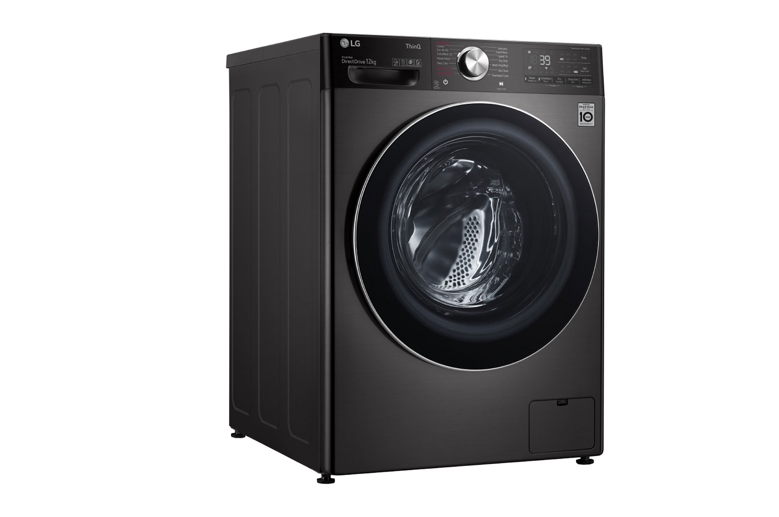 LG 12 kg Front load | Bigger capacity in same size | Tempered Glass Door , WFV1214BST1