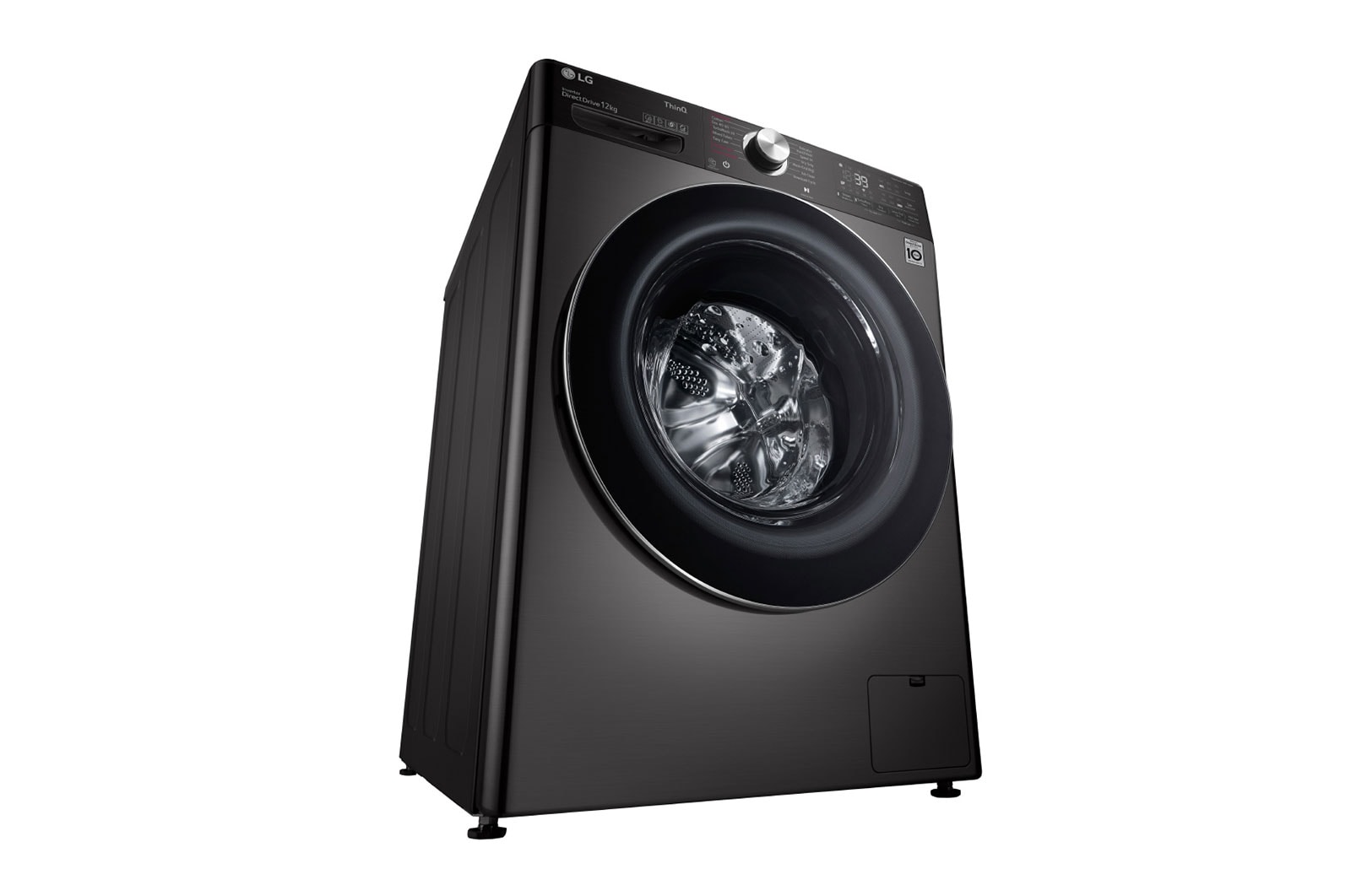 LG 12 kg Front load | Bigger capacity in same size | Tempered Glass Door , WFV1214BST1