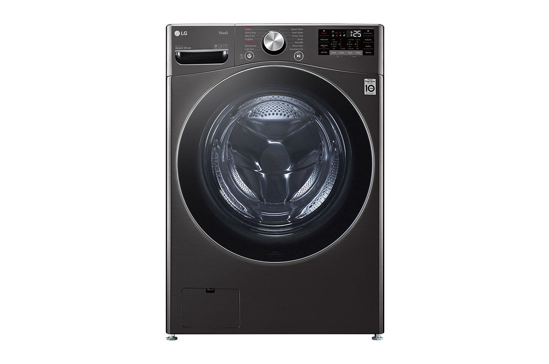 21 kg Washer with 12 Kg Dryer, Front Load washing Machine with AI DD™ (Intelligent Care with 18% More Fabric Protection) ,Stone Silver color, ThinQ™ (Wi-Fi).